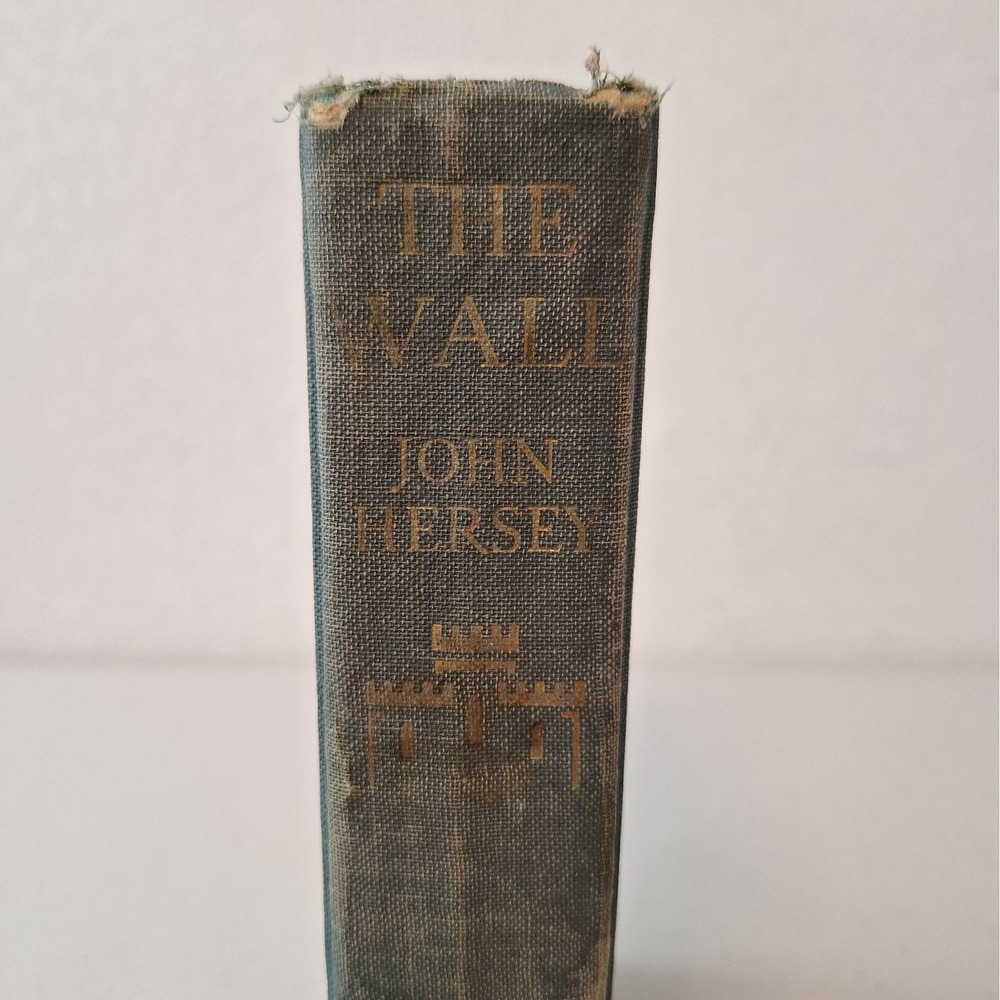 The Wall by John Hersey 1950 WW2/WWII Poland 1st Edition Embossed Hardcover